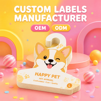 Cintre en carton blanc léger et résistant à l'humidité avec crochet, personnalisable avec logo, pour vêtements pour animaux de compagnie, cadeaux et usines