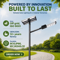 Lampes solaires d'extérieur 120W, lampadaire solaire semi-intégré, lampe solaire LED pour route, étanche, tout-en-un pour l'éclairage routier extérieur