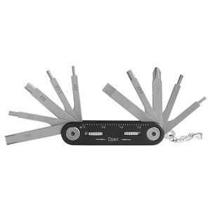 Kit d'outils de réparation de vélo 2026 – Clé à molette, tournevis, outil de chaîne, clé hexagonale, outil à rayons multifonction pour VTT – Ensemble d'outils de réparation de vélo pour cyclisme - Product Image 5