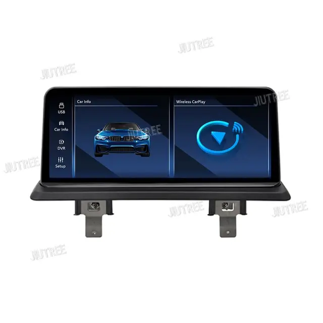 Tela multimídia para carro 10.25 polegadas para BMW Série 1 120i E87 E81 E82 E88 Apple Carplay Android GPS sem fio automático