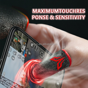 WFUN Manchettes de doigt respirantes en fibre d'argent antidérapantes personnalisées pour jeux mobiles PUBG - Product Image 5