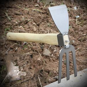 Attrezzi da Giardinaggio: Piccola Zappa <span class=keywords><strong>per</strong></span> Diserbo, Piantumazione di Fiori e Ortaggi Interamente in Acciaio, Piccola Zappa Domestica <span class=keywords><strong>per</strong></span> Fiori - Product Image 2