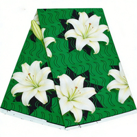Tissu Africain Imprimé Wax en Coton 100% de Haute Qualité, Motif Wax Hollandais Non Tissé, Pagne Africain Personnalisé