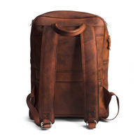 Mochila de Cuero con Logotipo Personalizado a Precio Económico, Mochilas Escolares de Cuero Genuino al por Mayor con Gran Capacidad