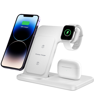 Base de Carga Inalámbrica Rápida Tres en Uno con Magnético para <span class=keywords><strong>iPhone</strong></span> 17/16/<span class=keywords><strong>15</strong></span>/14, iWatch y AirPods - Product Image 4