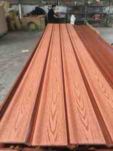 Painel de Parede Externo em Composto de Madeira Plástica WPC Resistente ao Fogo, Impermeável, Resistente a Impactos e de Fácil Instalação para Revestimento de Paredes Externas - Product Image 3