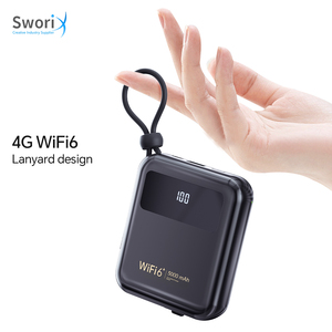 Actualización de red Wifi6 Tarjeta Sim Pocket Hotspot Wifi Router con batería de 5000Mah Soporte Función de Banco de energía - Product Image 1