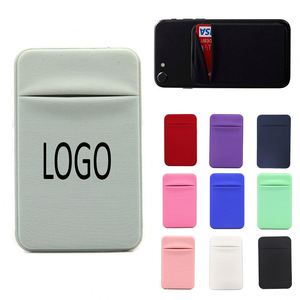 Porte-cartes adhésif pour téléphone portable, autocollant personnalisé pour l'arrière du téléphone, adhésif 3M, étui extensible pour cartes de crédit - Product Image 1