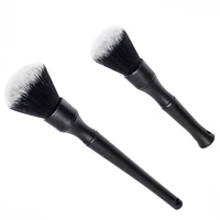 Brosses de lavage de voiture en plastique vert pour l'intérieur – Kit de brosses de detailing automobile pour véhicules