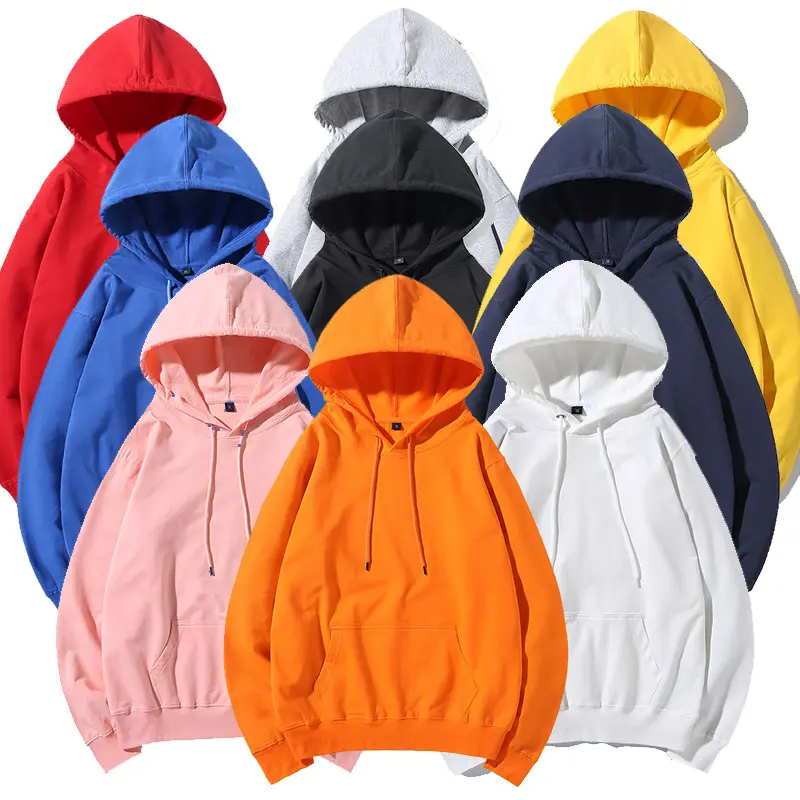 Men's Plain Pullover Hoodie Casual Hoodie Long Sleeve Classic Top hoodies