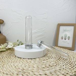 หลอดทดลองพลาสติก PET แบบใสขนาด15มล. 30มล. 40มล. 50มล. 60มล. พร้อมฝาเกลียว - Product Image 5