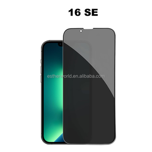 <span class=keywords><strong>Protection</strong></span> d'écran anti-espion <span class=keywords><strong>incassable</strong></span> 3D intégrale pour 13/13 Pro/14/15/16/16e, dureté 9H, <span class=keywords><strong>protection</strong></span> UV et lumière bleue haute performance - Product Image 4