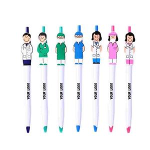 Bolígrafos de Plástico Promocionales para Oficina y Actividades Empresariales, Bolígrafo de Enfermera con Logotipo Personalizado Impreso - Product Image 1