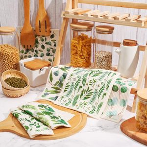 Serviettes à vaisselle de cuisine suédoise avec feuille <span class=keywords><strong>verte</strong></span> élégante et fraîche Six Pack Series <span class=keywords><strong>Serviette</strong></span> <span class=keywords><strong>en</strong></span> <span class=keywords><strong>papier</strong></span> réutilisable <span class=keywords><strong>en</strong></span> coton éponge - Product Image 5