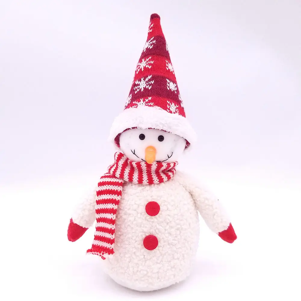 2022 christmas X-mas decor desk ornaments snowman toys figurine handcraft fabric mini gnomes stuffed gnomes