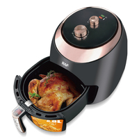 Friteuse à air RAF 8,8 L 1800 W, commande à double bouton, minuterie 30 min, circulation d'air à 360°, nettoyage facile, multifonction, vert, appareil de cuisson de cuisine R.5296