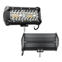 Barre lumineuse LED DXZ 240W 9-30V avec 6 modes stroboscopiques, garantie 2 ans, kit de modernisation/amélioration, ambre/blanc, ajustement universel
