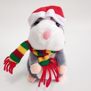 Đồ Chơi Hamster Biết Nói Với Mũ Giáng Sinh Và Khăn Quàng Cổ - Product Image 3