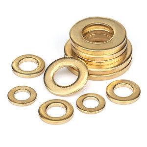 Factory Direct Supply High Quality Brass Washers M3-M20 Various Sizes Flat Plain NINDEJIN HT-CU-98 - Product Image 1