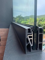 Mudah Install Aluminium U Channel Kuat Pagar Balustrade Harga untuk 10-22Mm Kaca untuk Villa Rumah Impian