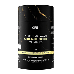 OEM/ODM Shilajit Gummies Pure Himalayan Vitamins With <strong>Lions</strong> Mane and L-theanine Super Nootropic Gummy Factory - Product Image 1