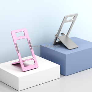 New có thể gập lại có thể điều chỉnh kim loại điện thoại di động chủ hợp kim điện thoại di động đứng chủ cho điện thoại di động bàn - Product Image 1