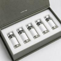 Boîtes personnalisées imprimées pour flacons de 5 ml et 10 ml, emballage pour petites bouteilles avec étiquettes holographiques et plateau de maintien en plastique – Vente en gros