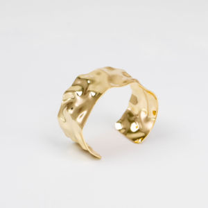 กำไลข้อมือทองรูปทรงไม่สมมาตร สไตล์โบฮีเมียนคลาสสิก สำหรับทุกเพศ ทำจากทองแดงผสมชุบทอง 18k ของขวัญเครื่องประดับ - Product Image 6