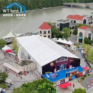 12x35m Jurte Haus Hochzeits zelte für Personen mobile Hochzeits saal Party Verleih Ausrüstung für Veranstaltungen Werbung Schlauchboote - Product Image 5