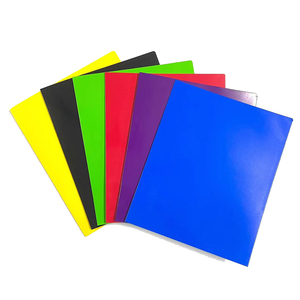 Biểu tượng tùy chỉnh A4 ĐÔI Túi giấy tái chế âm nhạc thư mục bền trường văn phòng phẩm tài liệu trình bày màu đen màu xanh đỏ - Product Image 6