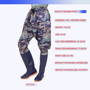 Bottes <span class=keywords><strong>de</strong></span> pêche camouflage bleu pour l'extérieur, pantalon <span class=keywords><strong>de</strong></span> pataugeoire, chaussures antidérapantes imperméables pour aventure <span class=keywords><strong>de</strong></span> la brousse, bottes <span class=keywords><strong>de</strong></span> chasse imperméables - Product Image 3