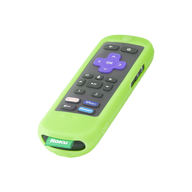 Smart TV Remote Control Silicone Case Protective Cover Hanging Rope Design for TCL Roku