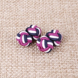 ファッションメンズシャツカフスボタンDIY編み込みワイヤーノットカフスボタンミックス3色チャイニーズノットカフスボタン - Product Image 4