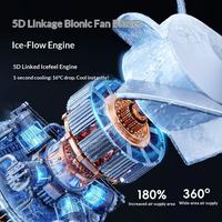 Ventilateur portable 12500 tr/min, grande capacité, électrique, pour usage domestique et extérieur, avec puce de refroidissement semi-conductrice, pliable, haute vitesse
