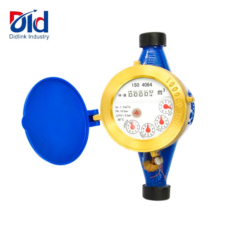 Чугунным корпусом dry dial для мульти-струи воды расходомер счетчик воды