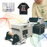 Imprimante à jet d'encre 30cm, machine d'impression de T-shirt, imprimante DTF, machine d'impression textile multicolore, machine à rouler pour rouler les chemises