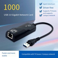 Adaptador de Red USB DENIXI de 1000 Mbps con 1 Puerto USB-A y 1 Puerto USB-C, Interfaz RJ45 para Computadora/Tableta