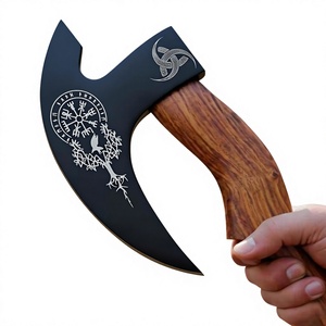 Couteau à pizza Damas de haute qualité, couteau à pizza à bascule en acier fait main avec manche ergonomique en bois - Product Image 2