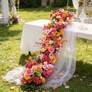 DKB Guirnalda de Flores Artificiales de Seda para Arco de Boda, Hojas Decorativas para Decoración de Bodas - Product Image 1