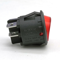 PA66 Mini interrupteur d'alimentation mécanique rond 4PIN Interrupteurs à bascule marche-arrêt noirs
