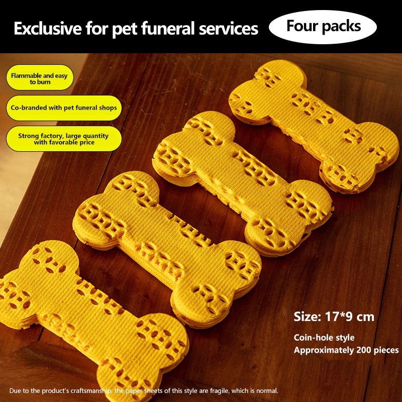 yellow Punched Bone Coin-Approximately 200 pieces for four packs