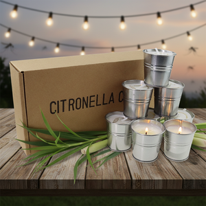 <span class=keywords><strong>Bougie</strong></span> anti-moustiques artisanale en métal, à la cire de soja, aromathérapie, respectueuse de l'environnement, <span class=keywords><strong>pour</strong></span> le camping en plein air, 55 g, Noël - Product Image 1