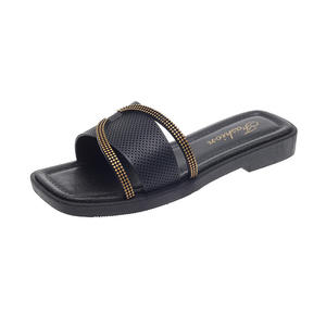 Sandales plates d'été pour femmes, style littéraire, à semelle haute antidérapante, à bride unique, tendance, pour la plage et l'extérieur, type claquettes - Product Image 5