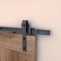 Porte en bois massif de style design moderne pour les opérations de commerce électronique en intérieur