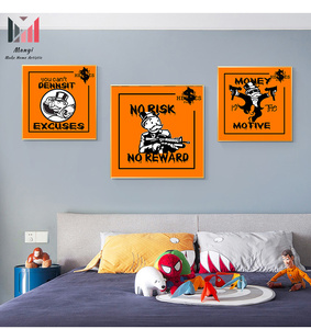 Graffiti Carton money Series Wall Art imágenes e impresiones Make Money pop Art posters lienzo pintura para la decoración <span class=keywords><strong>de</strong></span> la habitación <span class=keywords><strong>de</strong></span> la oficina en el hogar - Product Image 3