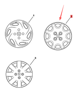 Tapacubos Grandes OE 5416G1 para Auto, Cubierta de Llanta, Protector de Rin para <span class=keywords><strong>Peugeot</strong></span> 206 - Product Image 2
