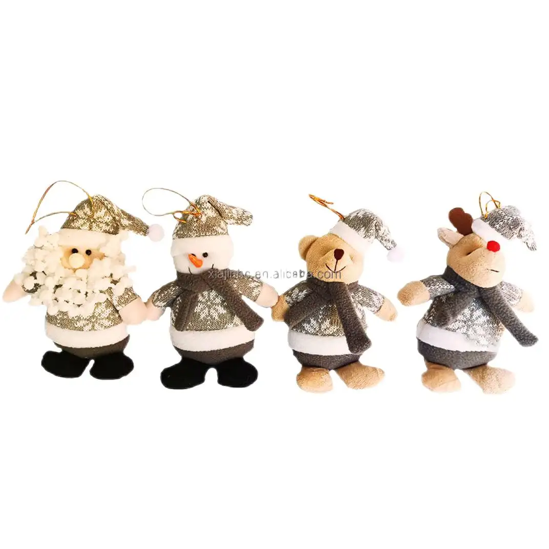 Christmas Factory Santa Claus Snowman Elk Bear baby dolls hanging on the Christmas tree Christmas decorations