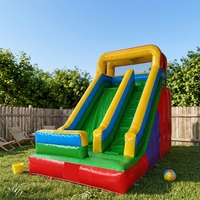 Vente directe d'usine, toboggan gonflable sec 3*5m, toboggan gonflable sec et humide, château gonflable, toboggan géant pour enfants