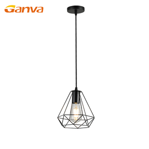 GANVA, gran oferta, comedor interior de estilo americano, E14 E27, Base, 1 CABEZA, 3 cabezas, candelabro de Metal de hierro, luces colgantes - Product Image 1