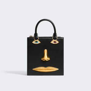 Mini <span class=keywords><strong>Borsa</strong></span> a Tracolla da Donna in Pelle <span class=keywords><strong>Nera</strong></span> <span class=keywords><strong>di</strong></span> Alta Qualità, <span class=keywords><strong>Borsa</strong></span> <span class=keywords><strong>di</strong></span> Lusso con Occhielli Dorati e Tracolla in Metallo, <span class=keywords><strong>Borsa</strong></span> a Tracolla per Gioielli - Product Image 2